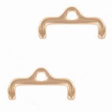 Cymbal ™ DQ metal ending Skafi II for 11/0 beads - Rose gold